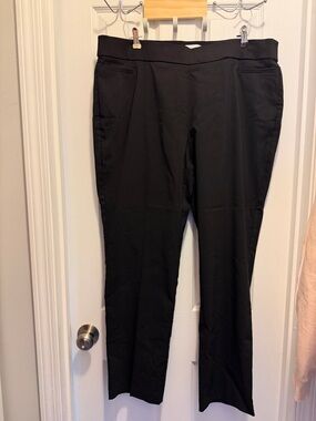 Liz Claiborne Black Straight-Leg Dress Pants